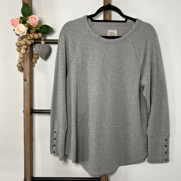 Chaser Long Sleeve Gray Thermal Size XXL - Picture 1 of 7